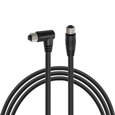 Kutni M12 konektor 4-pinski D-kodirani ženski na ženski kabel