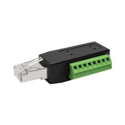 Rj45 muški na 8-pinski vijčani terminalni blok
